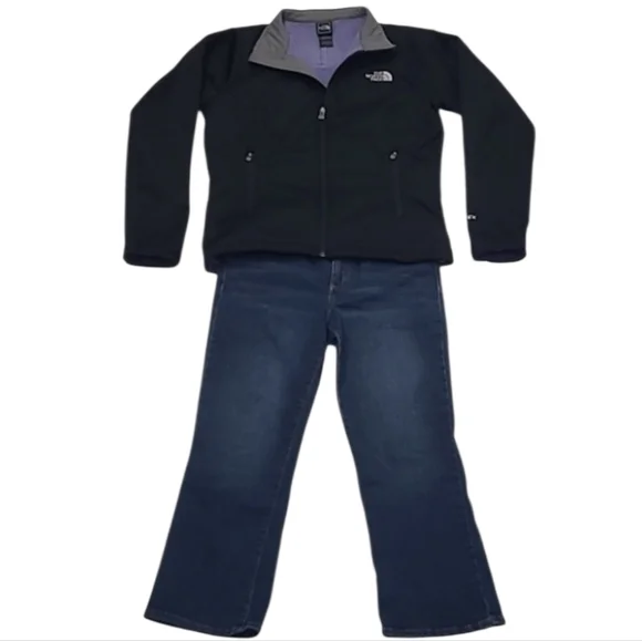 The North Face Apex Full Zip Jacket Pockets Brand Logo Water Wind Resistant Coat - Picture 17 of 17